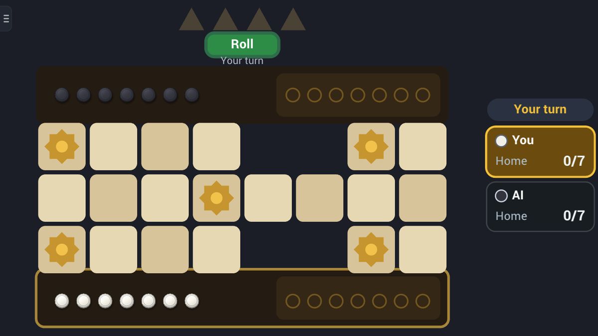 Gioco reale di Ur in Jambolaya